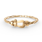 [Marin]FORCE LARGE HORSESHOE CLASP  METAL BRACELET