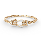 [Marin]FORCE LARGE HORSESHOE CLASP  METAL BRACELET