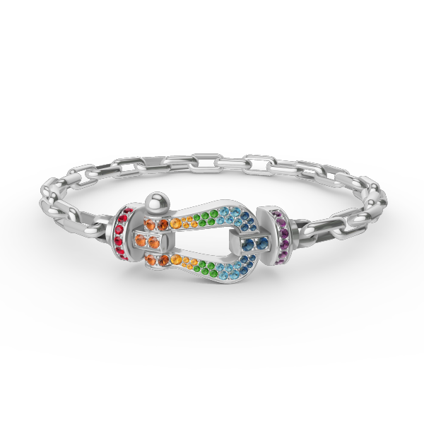[Marin]FORCE LARGE HORSESHOE CLASP  METAL BRACELET