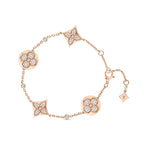 [Marin]STAR AND SUN 4 MOTIFS GOLD DIAMONDS BRACELET