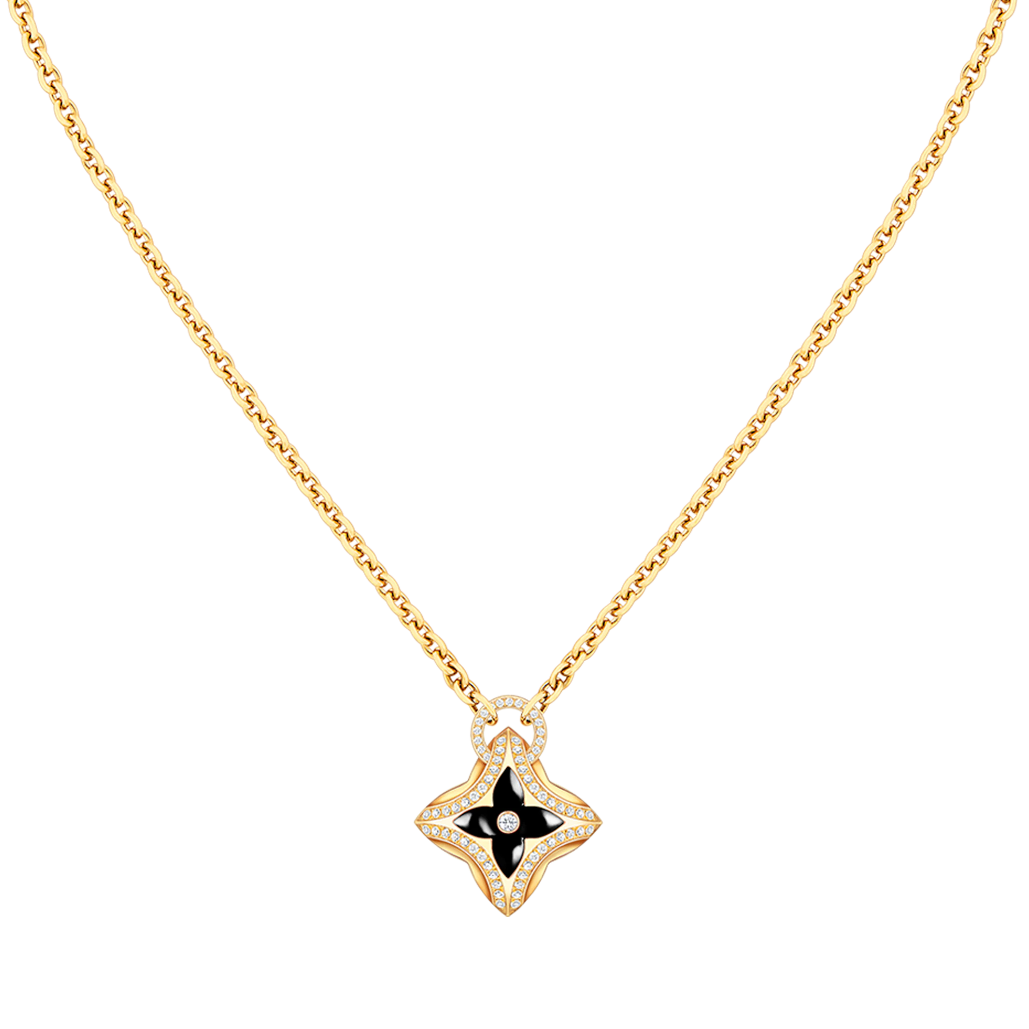 [Marin]STAR PEDANT PINK GOLD DIAMOND NECKLACE