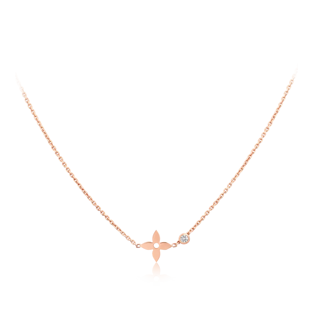 [Marin]BLOSSOM PENDANT PINK GOLD AND DIAMOND
