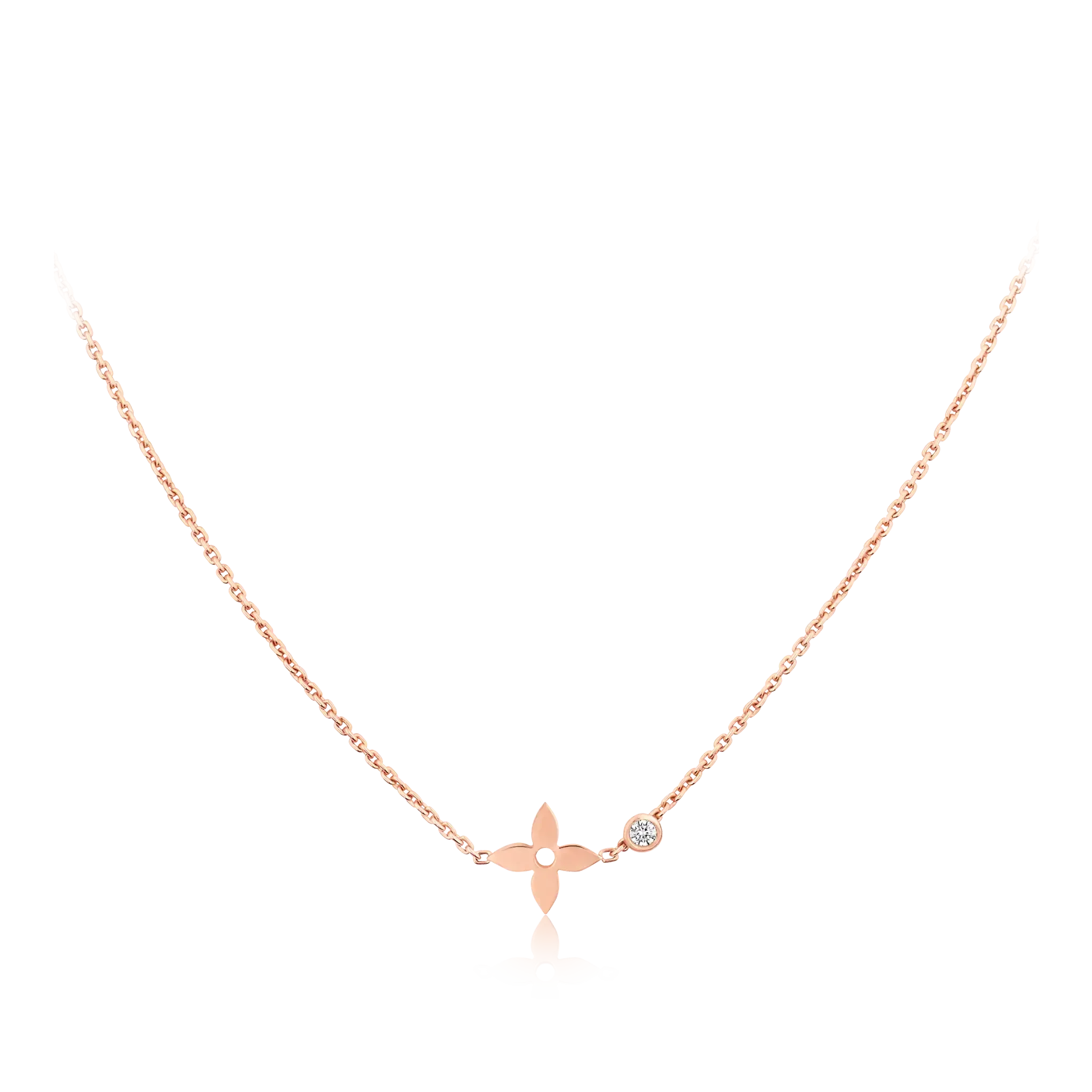 [Marin]BLOSSOM PENDANT PINK GOLD AND DIAMOND