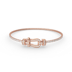 [Marin]FORCE  HORSESHOE  DIAMOND TENNIS BRACELET