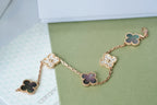 [⭐Shinejoy] CLOVER 5 MOTIF GRAY MOP BRACELET COLLECTION