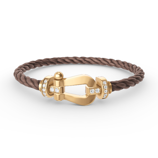 [Marin]FORCE LARGE HORSESHOE HALF DIAMOND BRACELET GOLD