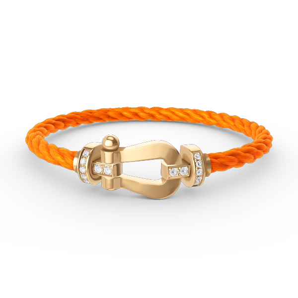 [Marin]FORCE LARGE HORSESHOE HALF DIAMOND BRACELET GOLD