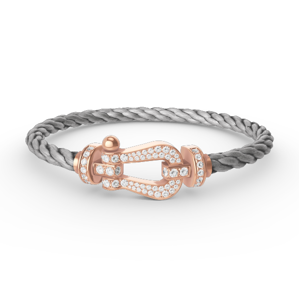 [Marin]FORCE LARGE HORSESHOE FULL DIAMOND BRACELET ROSE GOLD
