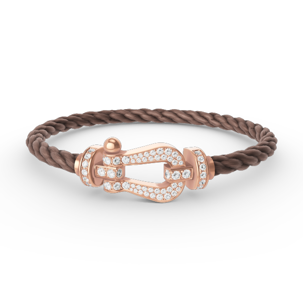 [Marin]FORCE LARGE HORSESHOE FULL DIAMOND BRACELET ROSE GOLD