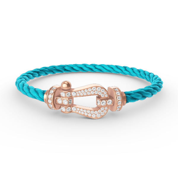 [Marin]FORCE LARGE HORSESHOE FULL DIAMOND BRACELET ROSE GOLD