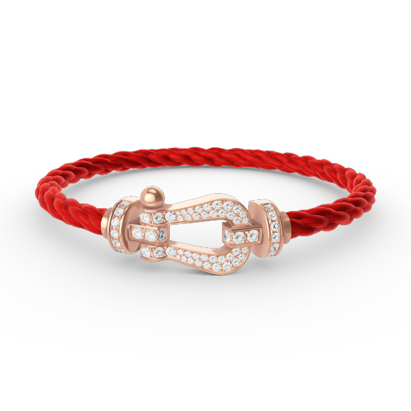 [Marin]FORCE LARGE HORSESHOE FULL DIAMOND BRACELET ROSE GOLD