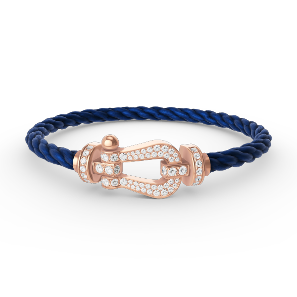 [Marin]FORCE LARGE HORSESHOE FULL DIAMOND BRACELET ROSE GOLD