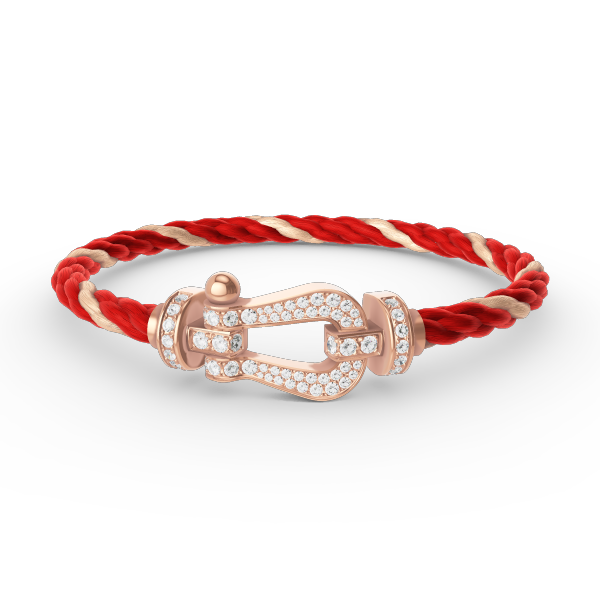 [Marin]FORCE LARGE HORSESHOE FULL DIAMOND BRACELET ROSE GOLD