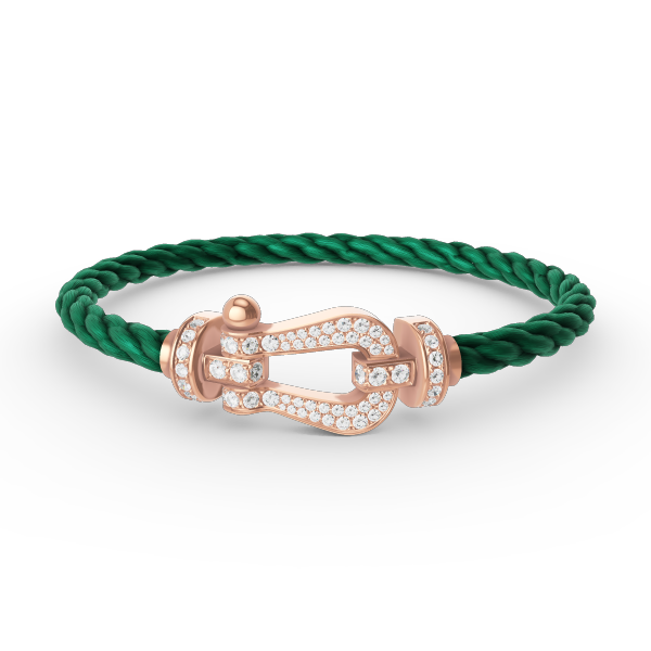 [Marin]FORCE LARGE HORSESHOE FULL DIAMOND BRACELET ROSE GOLD