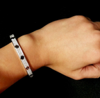 [Marin]BRACELET LOVE CÉRAMIQUE PAVÉE DE DIAMANTS 6,1 MM