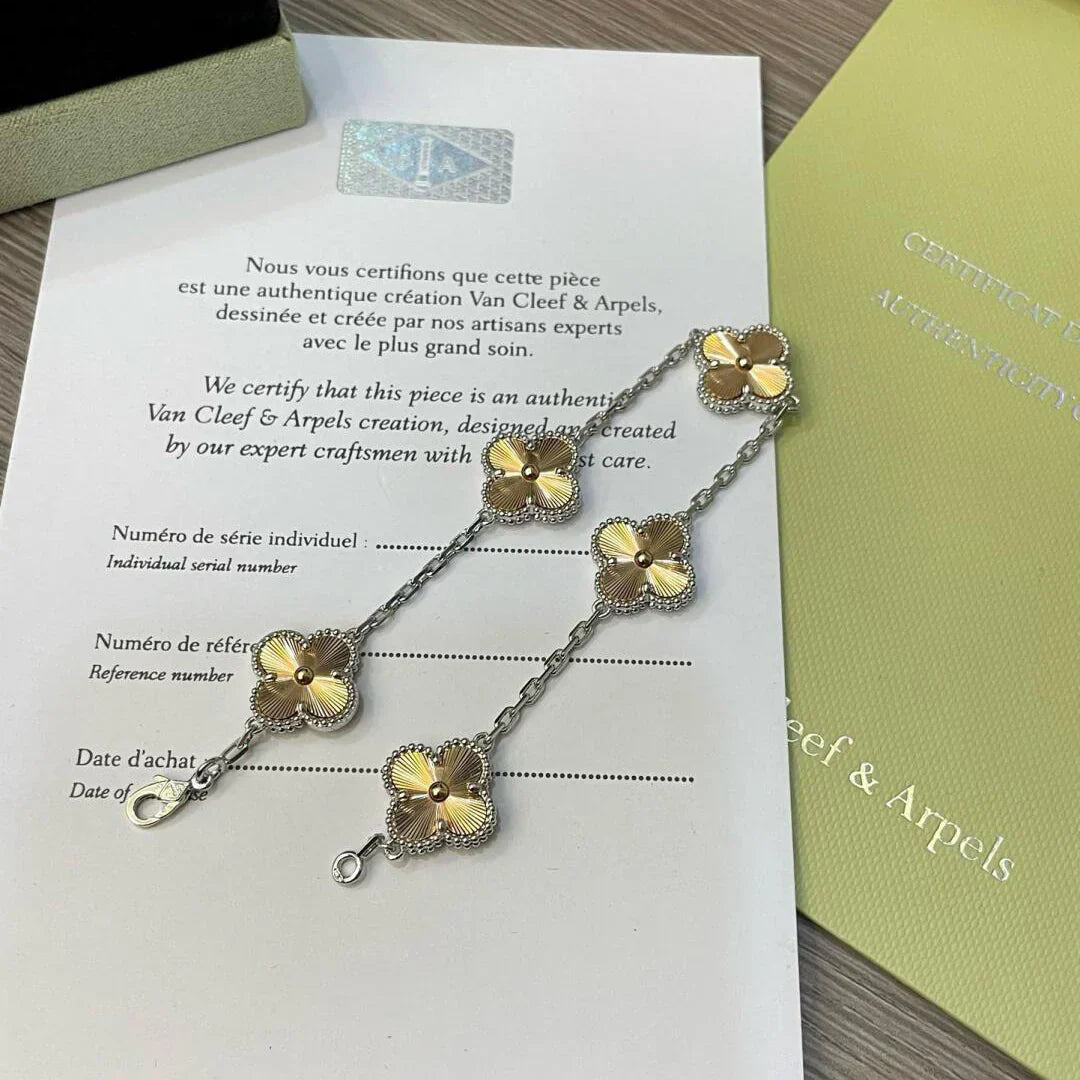 [⭐Shinejoy] CLOVER 5 MOTIF LASER BRACELET COLLECTION