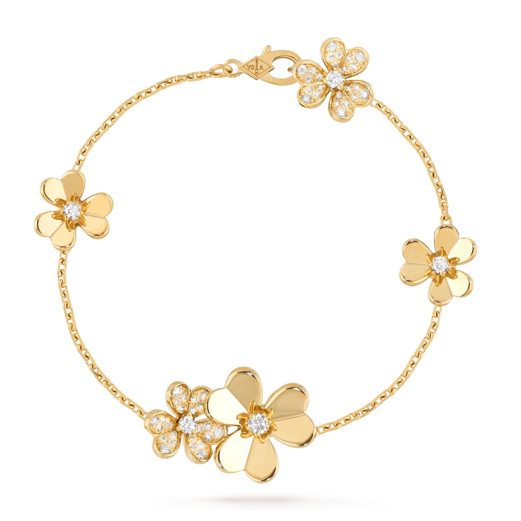 [Marin]FRIVOLE GOLD 5 FLOWERS BRACELET