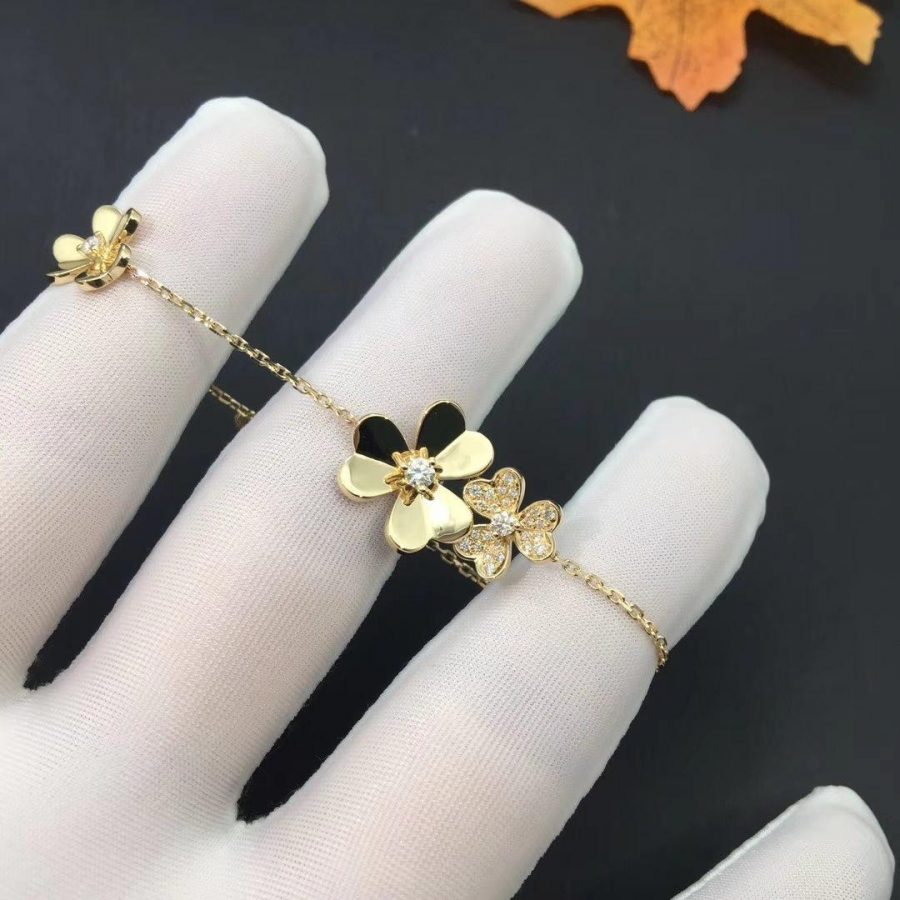 [Marin]FRIVOLE GOLD 5 FLOWERS BRACELET
