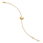 [Marin]BRACELET MARIN FRIVOLE FLEUR OR ROSE MALACHITE