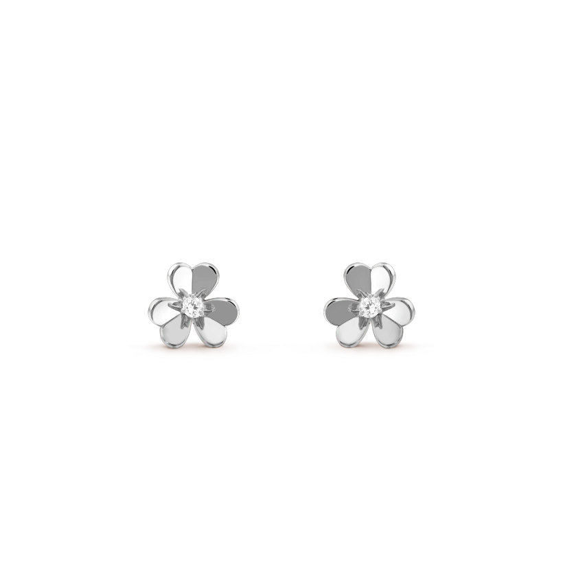 [Marin]FRIVOLE MINI SILVER FLOWER EARRINGS