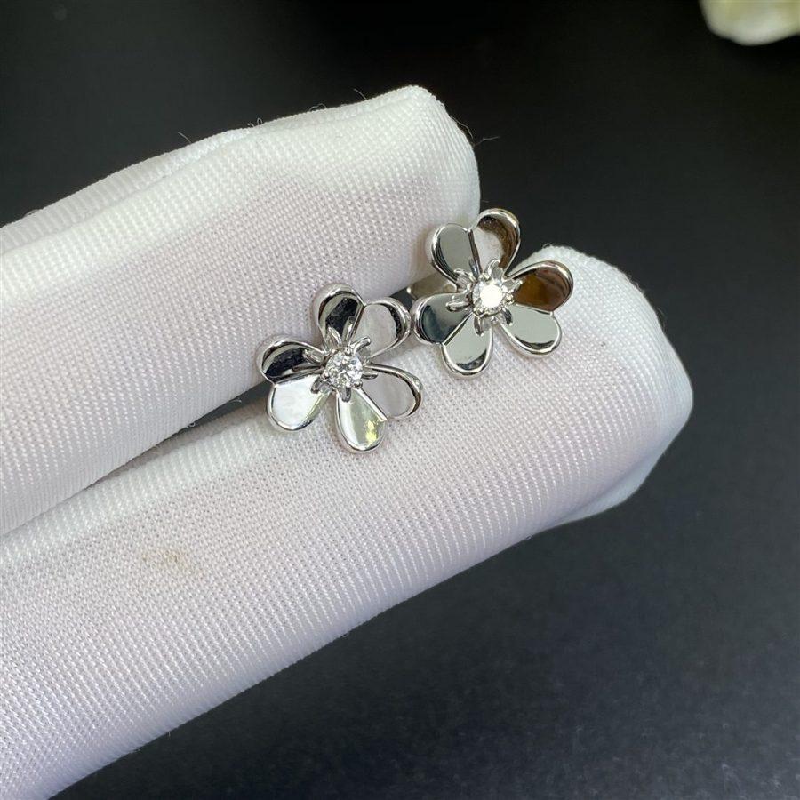 [Marin]FRIVOLE MINI SILVER FLOWER EARRINGS