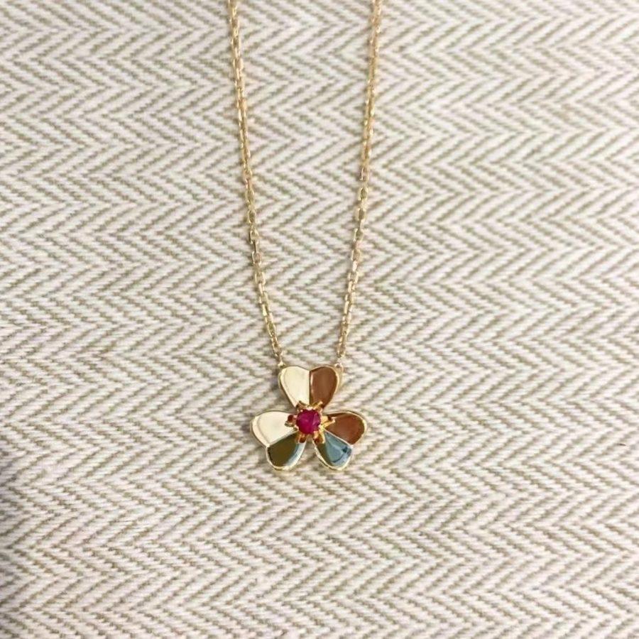 [Marin]FRIVOLE GOLD FLOWER NECKLACE