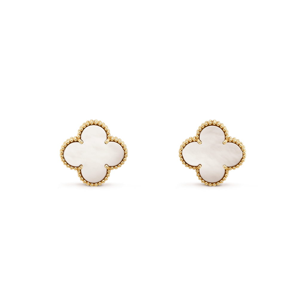 [Marin]BOUCLES D'OREILLES CLOVER MINI OR