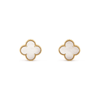 [Marin]BOUCLES D'OREILLES CLOVER MINI OR