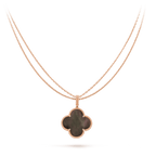 [Marin]CLOVER 25MM GOLD DARK MOP BIG CLOVER NECKLACE