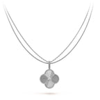 [Marin]CLOVER 25MM SILVER BIG CLOVER NECKLACE