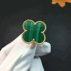 [Marin]CLOVER MALACHITE RING