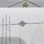 [Marin]CLOVER  SINGLE FLOWER BRACELET SILVER
