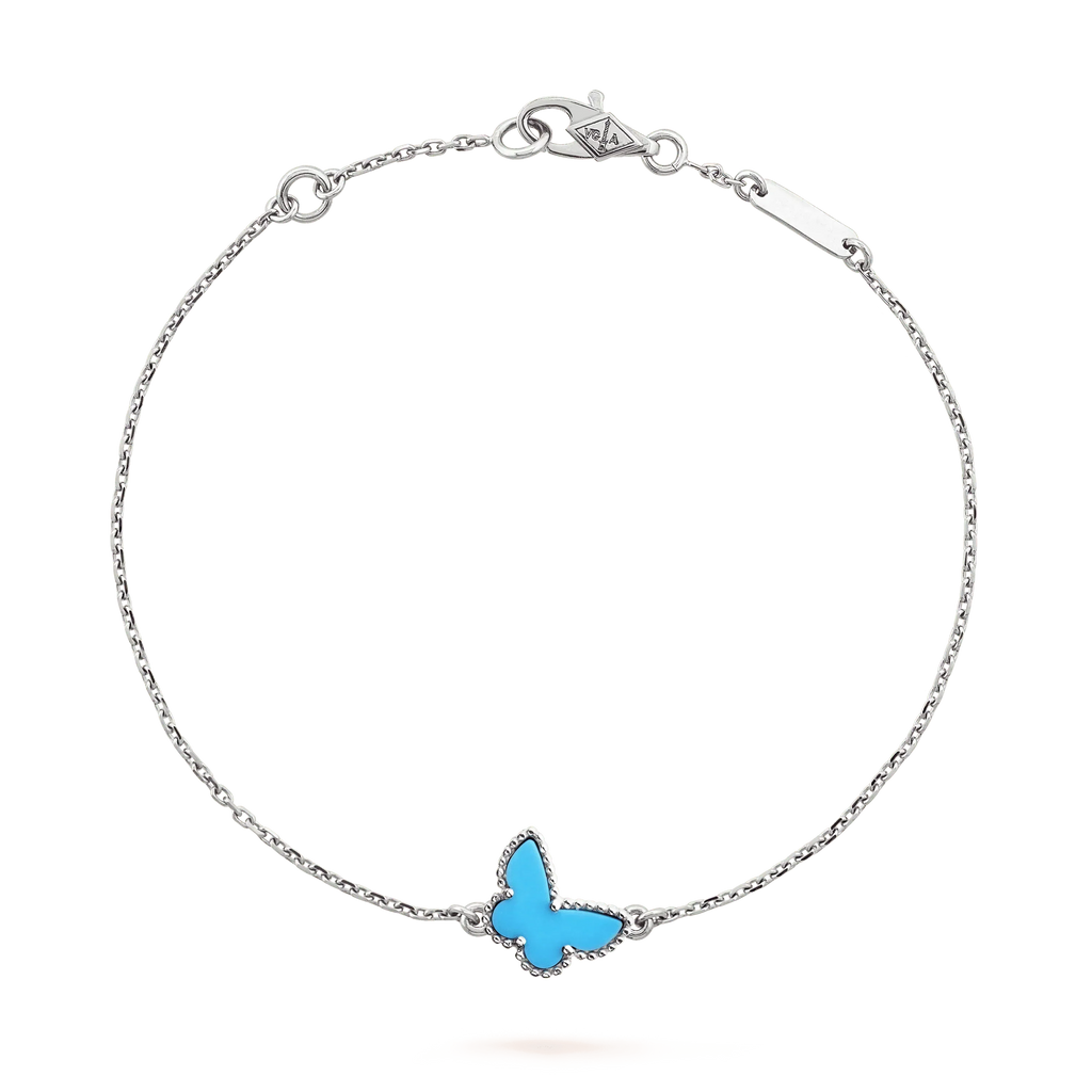 [Marin]BUTTERFLY TURQUOISE BUTTERFLY BRACELET SILVER