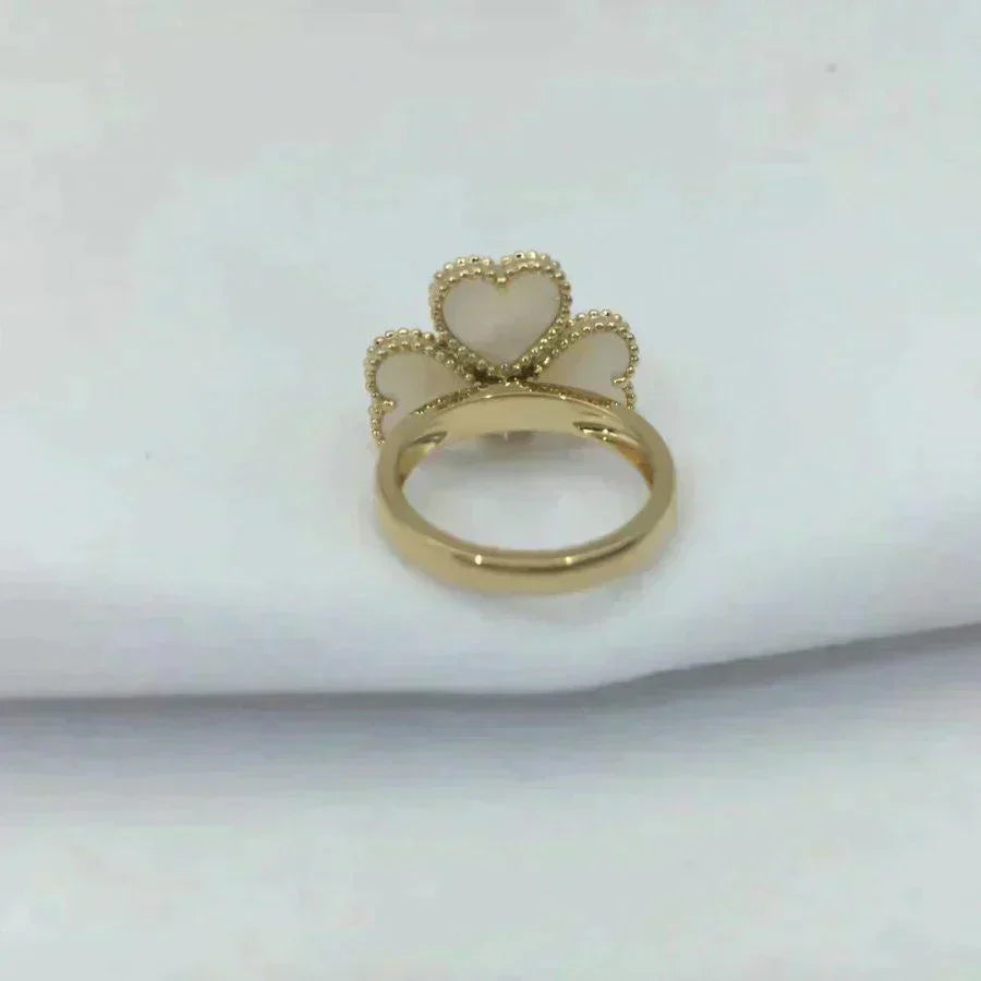 [Marin]SWEET CLOVER WHITE MOP RING