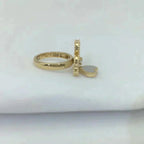 [Marin]SWEET CLOVER WHITE MOP RING
