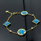 [Marin]STAR AND SUN 4 MOTIF BLUE BRACELET