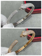 [Marin]PANTHERE FULL DIAMOND OPEN BRACELET