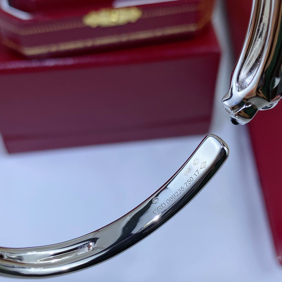 [Marin]PANTHERE SILVER OPEN BRACELET