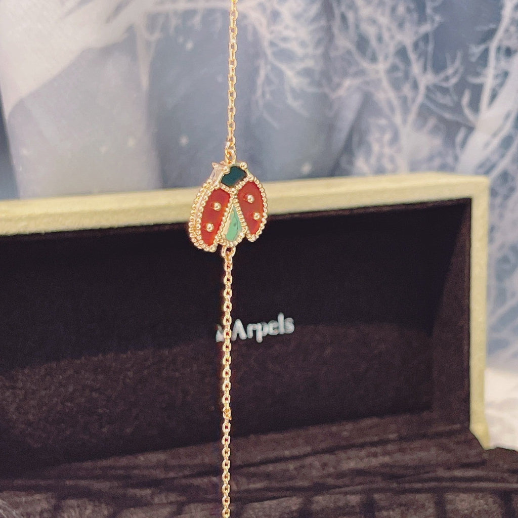 [Marin]LUCKY SPRING 1 MOTIF PINK GOLD BRACELET