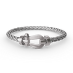 [Marin]FORCE LARGE HORSESHOE NO DIAMOND BRACELET SILVER