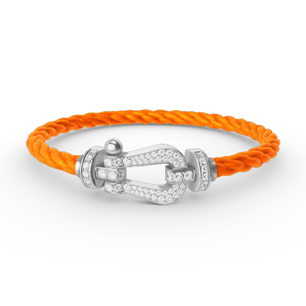 [Marin]FORCE LARGE HORSESHOE FULL DIAMOND BRACELET SILVER