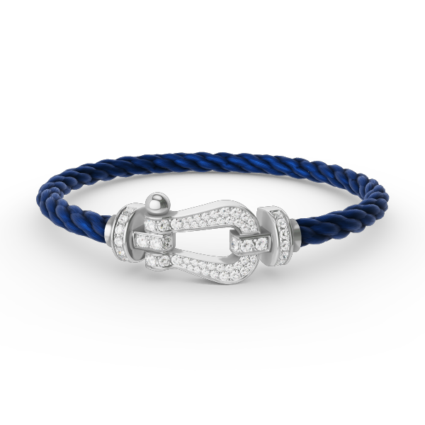[Marin]FORCE LARGE HORSESHOE FULL DIAMOND BRACELET SILVER