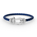 [Marin]FORCE LARGE HORSESHOE FULL DIAMOND BRACELET SILVER