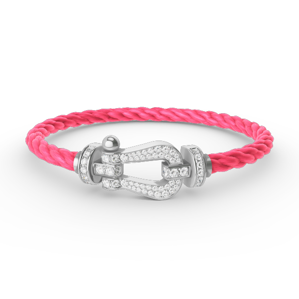[Marin]FORCE LARGE HORSESHOE FULL DIAMOND BRACELET SILVER