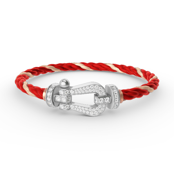 [Marin]FORCE LARGE HORSESHOE FULL DIAMOND BRACELET SILVER