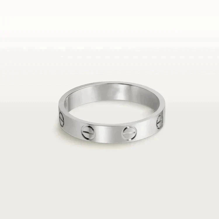 [Marin]LOVE RING 4MM 1 DIAMOND SILVER