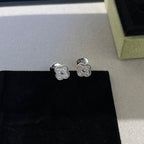 [Marin]CLOVER MINI DIAMOND STUD EARRINGS