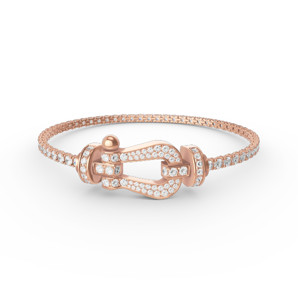 [Marin]FORCE  LARGE HORSESHOE FULL DIAMOND TENNIS BRACELET